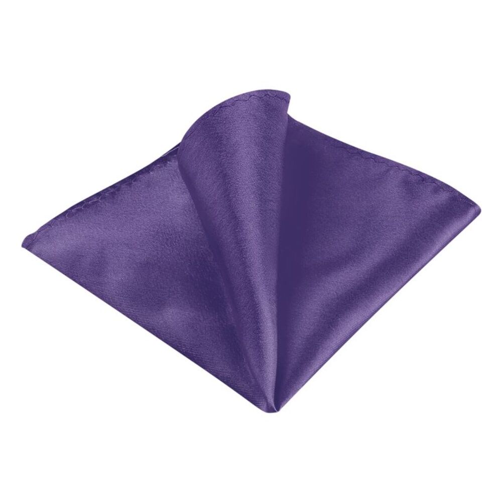 Men's Pocket Squares Handkerchiefs Solid Color One Size Dark Purple